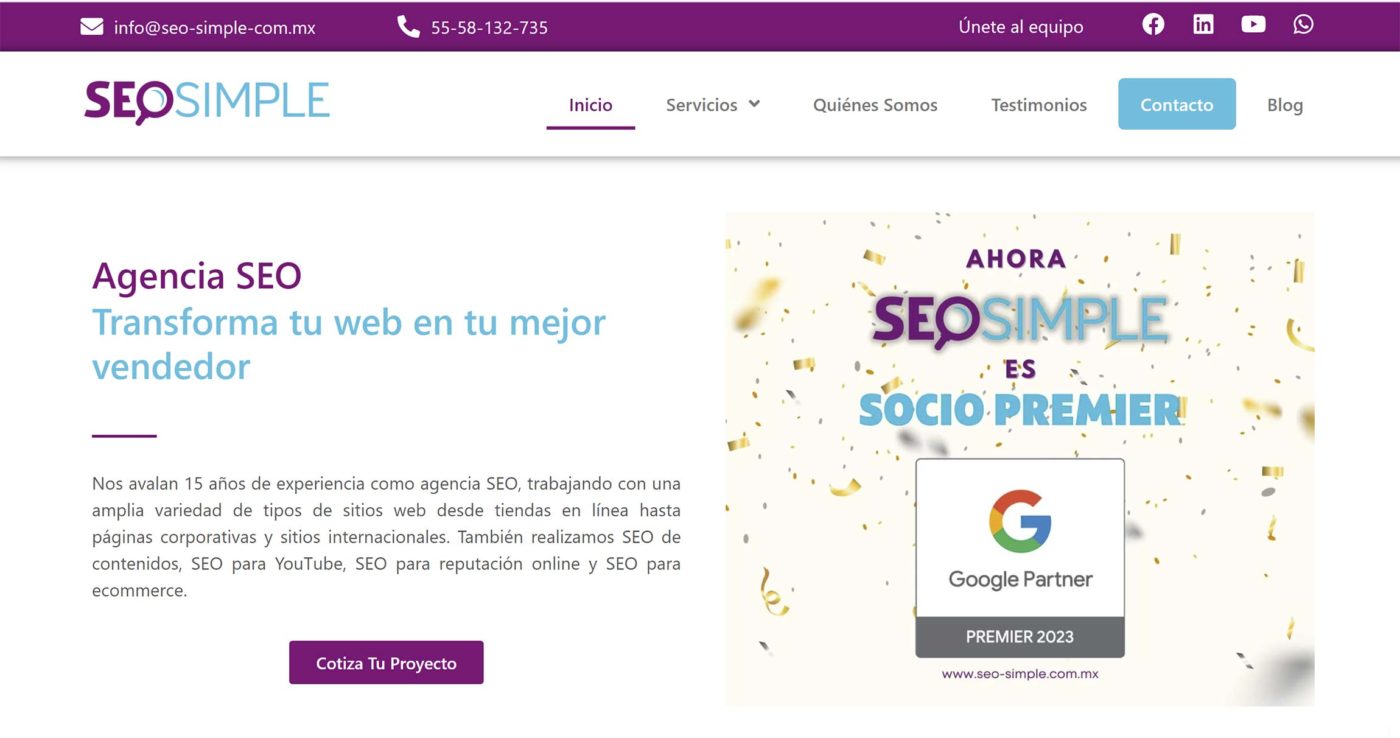 seo simple agencia seo en mexico