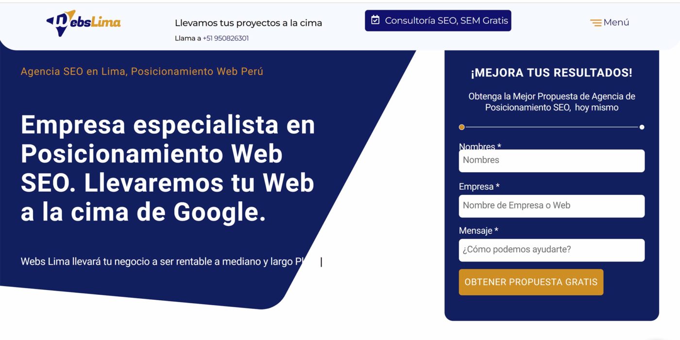 webslima agencia seo en lima peru