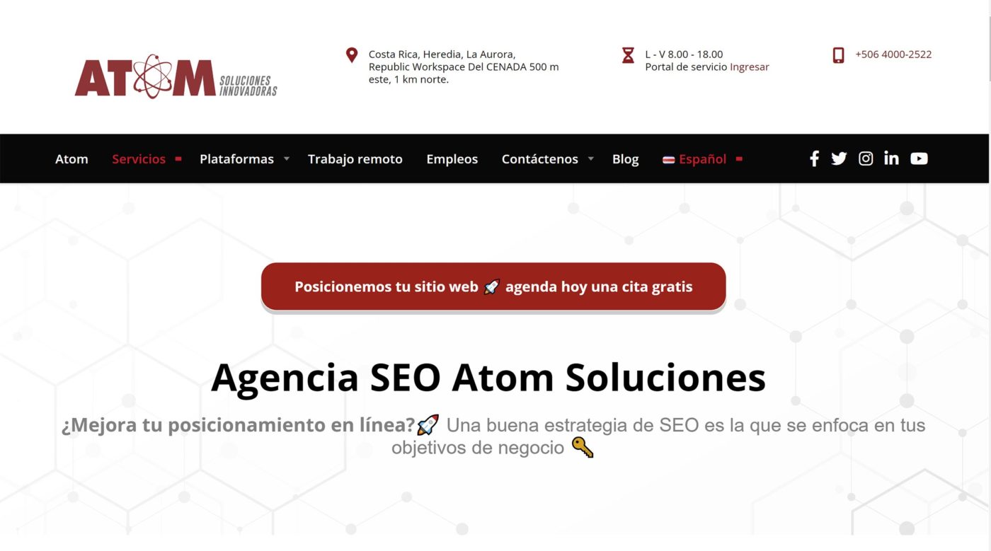 atomsoluciones agencia seo en costa rica