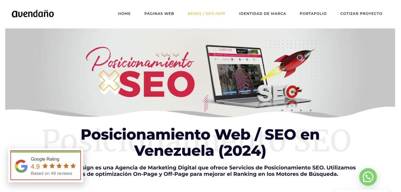 avendanodesign agencia seo en venezuela