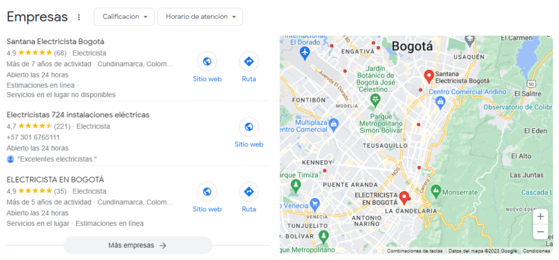 seo local para electricistas