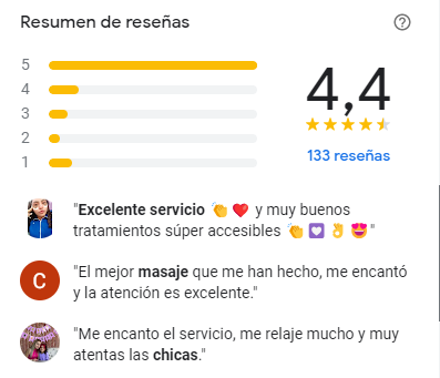 testimonios y reviews para salones de belleza